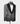 Black Tuxedo Style | Luxurious Grey One-Button Tuxedo with Black Crystal Detailing