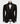 Handcrafted Two-Tone Crystal Embellished Black Tuxedo - 3 Piece Suit