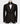 Handcrafted Two-Tone Crystal Embellished Black Tuxedo - 3 Piece Suit