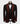 Black Tuxedo Set (3-Piece) with Embellished Red/Gold Lapel & Gradient Red Crystals
