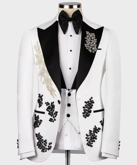 GOLD,BLACK FLORAL THEMED SPECIAL TUXEDO