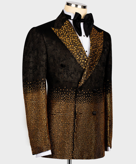 Gold Stone detail Costum Tuxedo