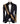 Midnight Blue Patterned Tuxedo with Gold Embellishments | Black Tuxedo Style