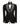 Black Tuxedo Style | White Floral Bead Embellished 3 Piece Tuxedo