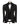 Black Tuxedo Style | Black Floral Stone Embellished 3 Piece Tuxedo