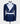 Traje cruzado con cuello chal en azul marino y blanco real 