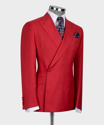 Black Tuxedo Style | Red Double Breasted Suit
