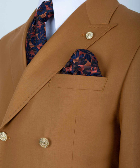 Black Tuxedo Style | Stylish Brown Double Breasted Suit