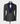 Elegante esmoquin formal de jacquard gris para hombre con solapa chal azul marino 