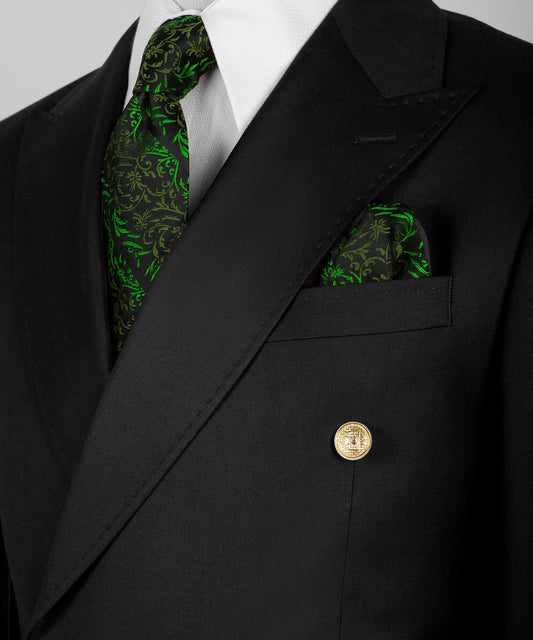 Black Tuxedo Style | Classic Black Double Breasted Suit