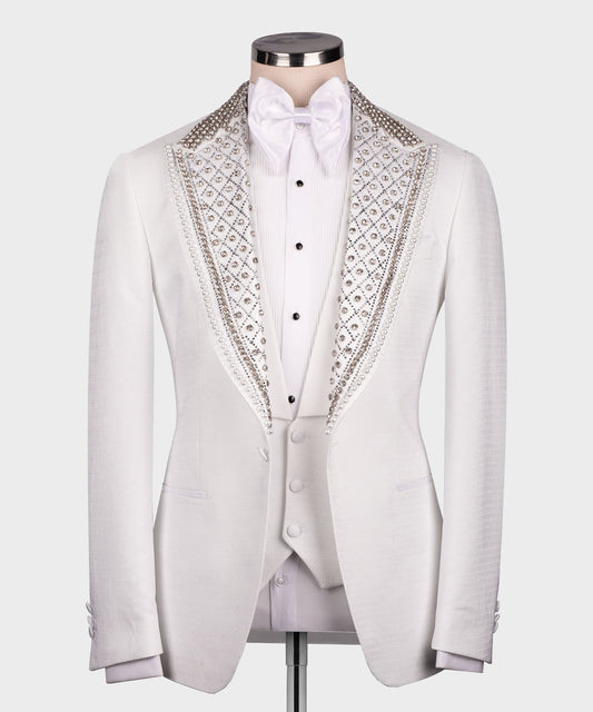 WHITE CUSTOM TUXEDO