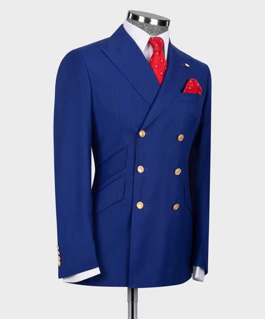 BLUE DOUBLE BREASTED MEN’S SUIT