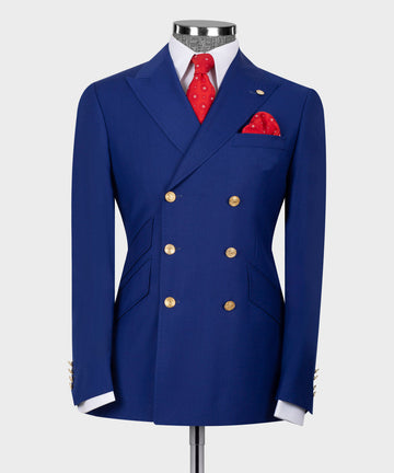 BLUE DOUBLE BREASTED MEN’S SUIT