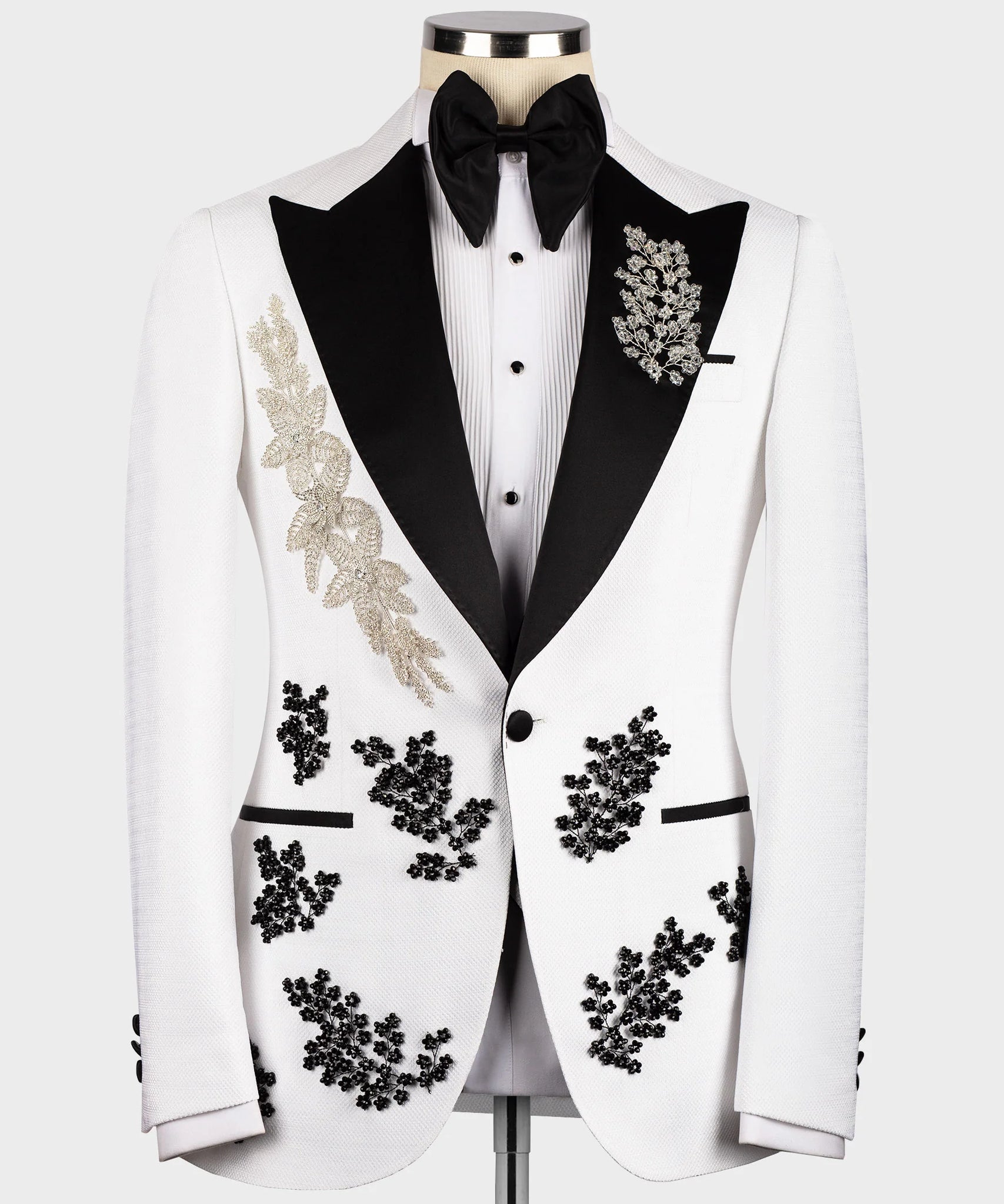GOLD,BLACK FLORAL THEMED SPECIAL TUXEDO