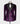 Chaqueta de esmoquin negra de terciopelo morado con solapa de pico y doble botonadura 