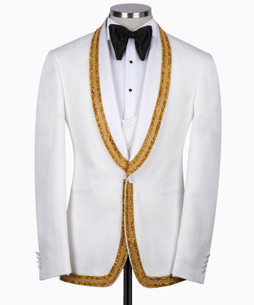 White Gold Costum Tuxedo