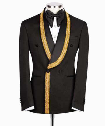 Shawl Collar Accessory Gold Costum Tuxedo