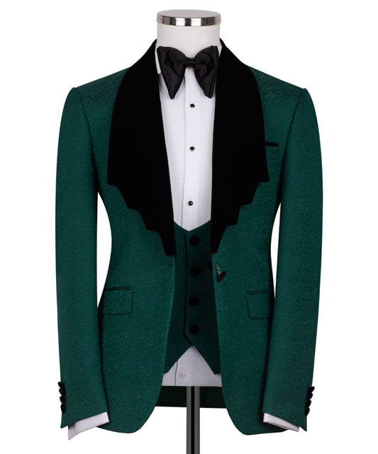 Green Velvet Lapel  Tuxedo