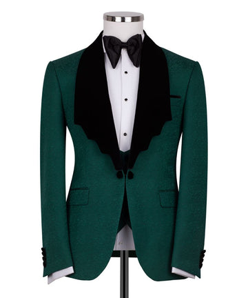 Green Velvet Lapel  Tuxedo