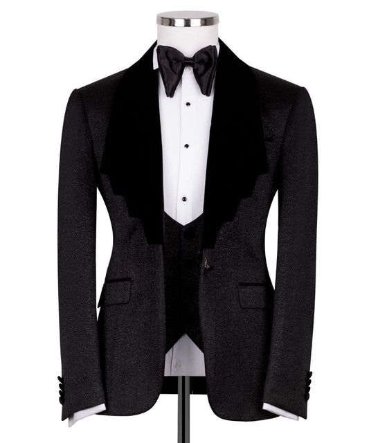 Black Velvet Lapel Tuxedo