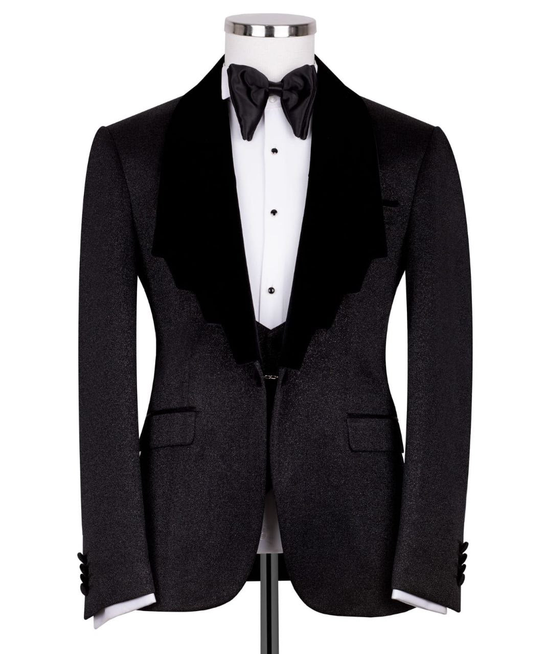 Black Velvet Lapel Tuxedo