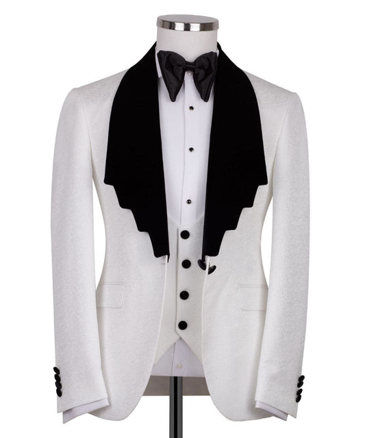 White Velvet Lapel  Tuxedo