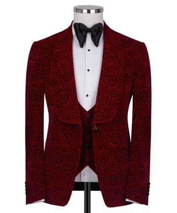 Velvet Flok Red Tuxedo