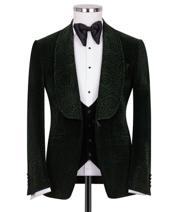 Velvet Flok Green Tuxedo