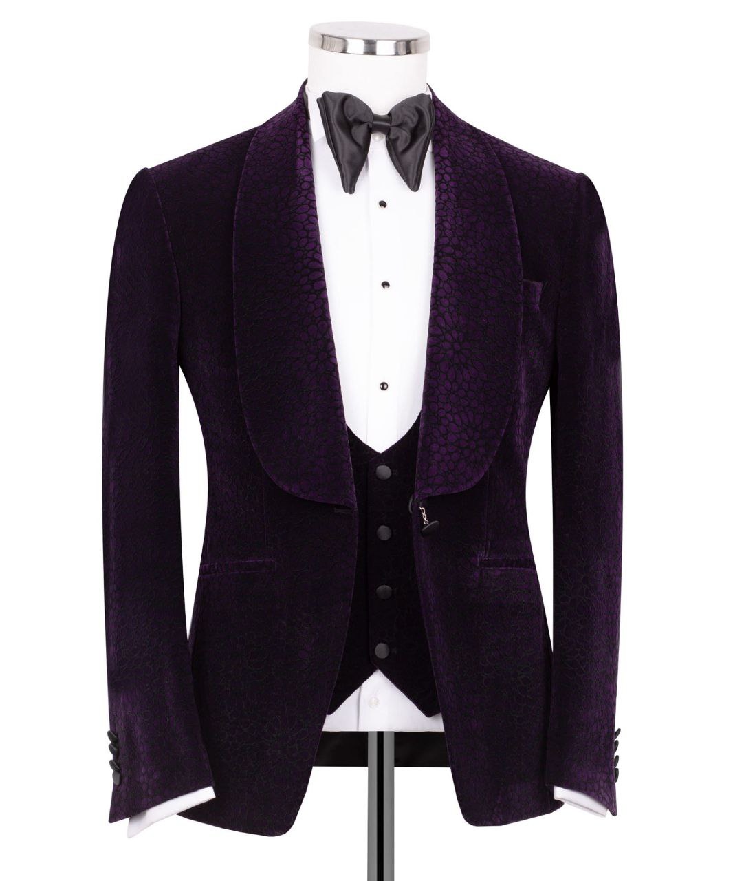 Velvet Flok Purple Tuxedo