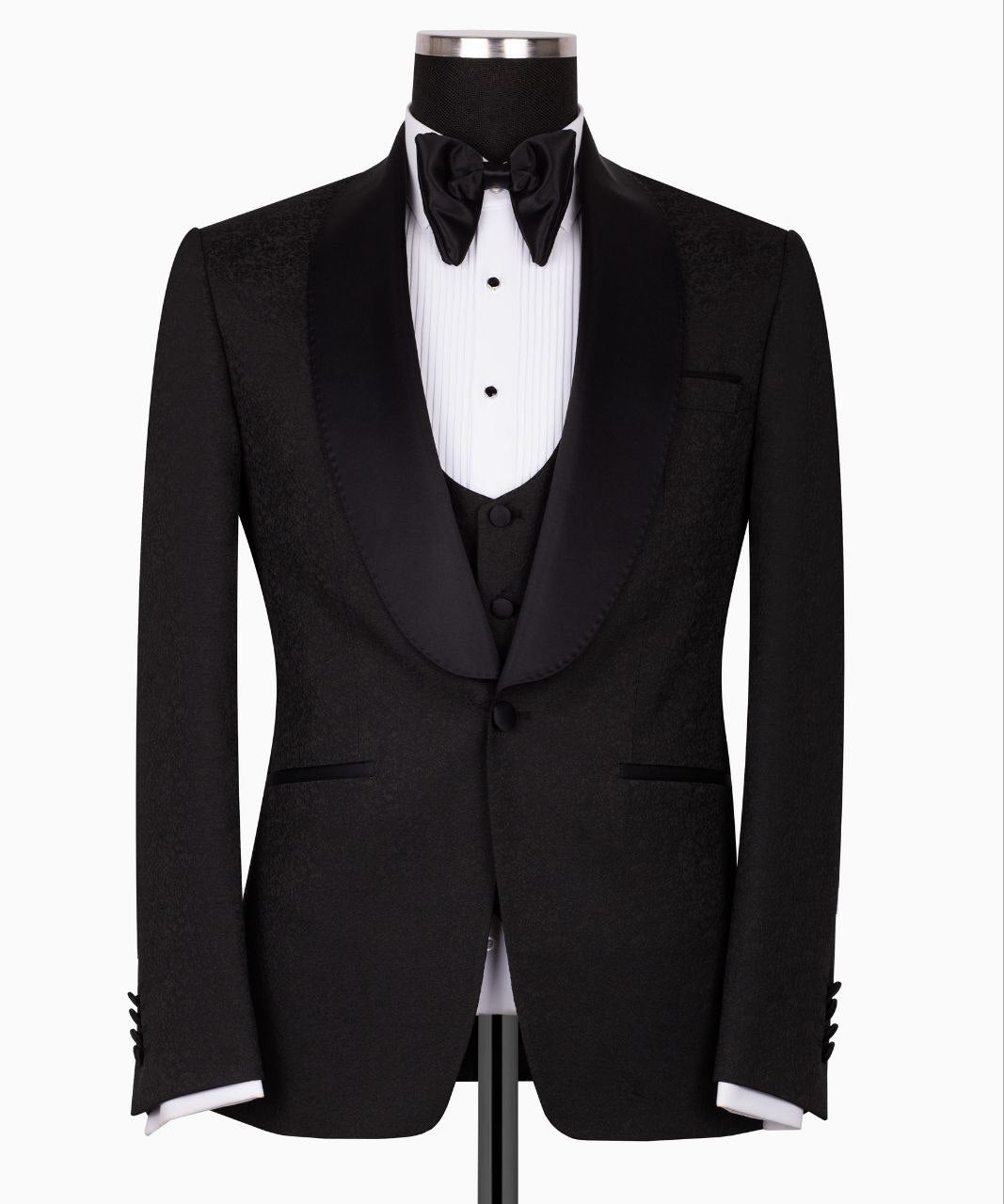 Black Shawl Lapel Black Tuxedo