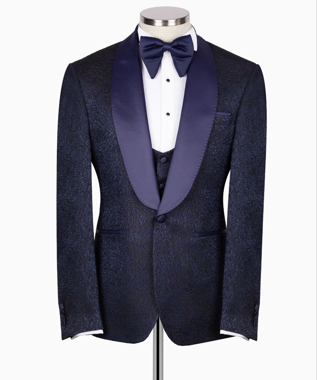 Navy Blue Shawl Lapel Navy Blue Tuxedo