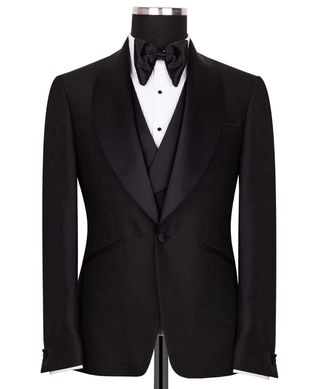 Black Shawl Lapel Black Tuxedo