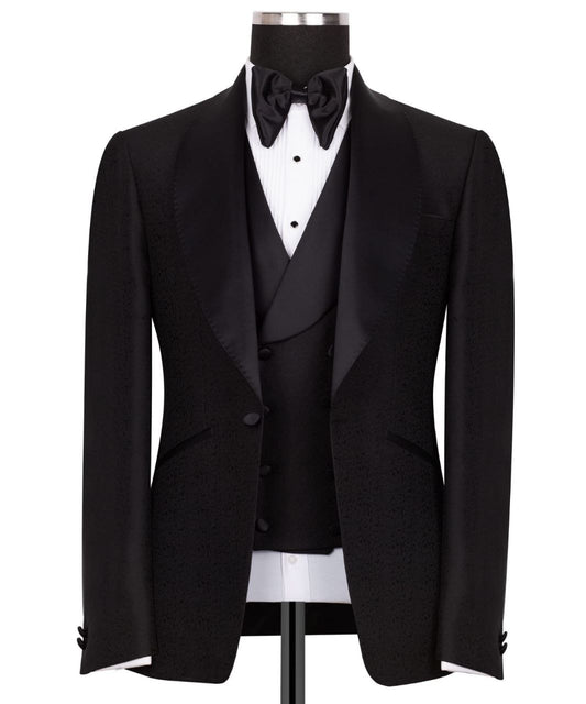 Black Shawl Lapel Black Tuxedo