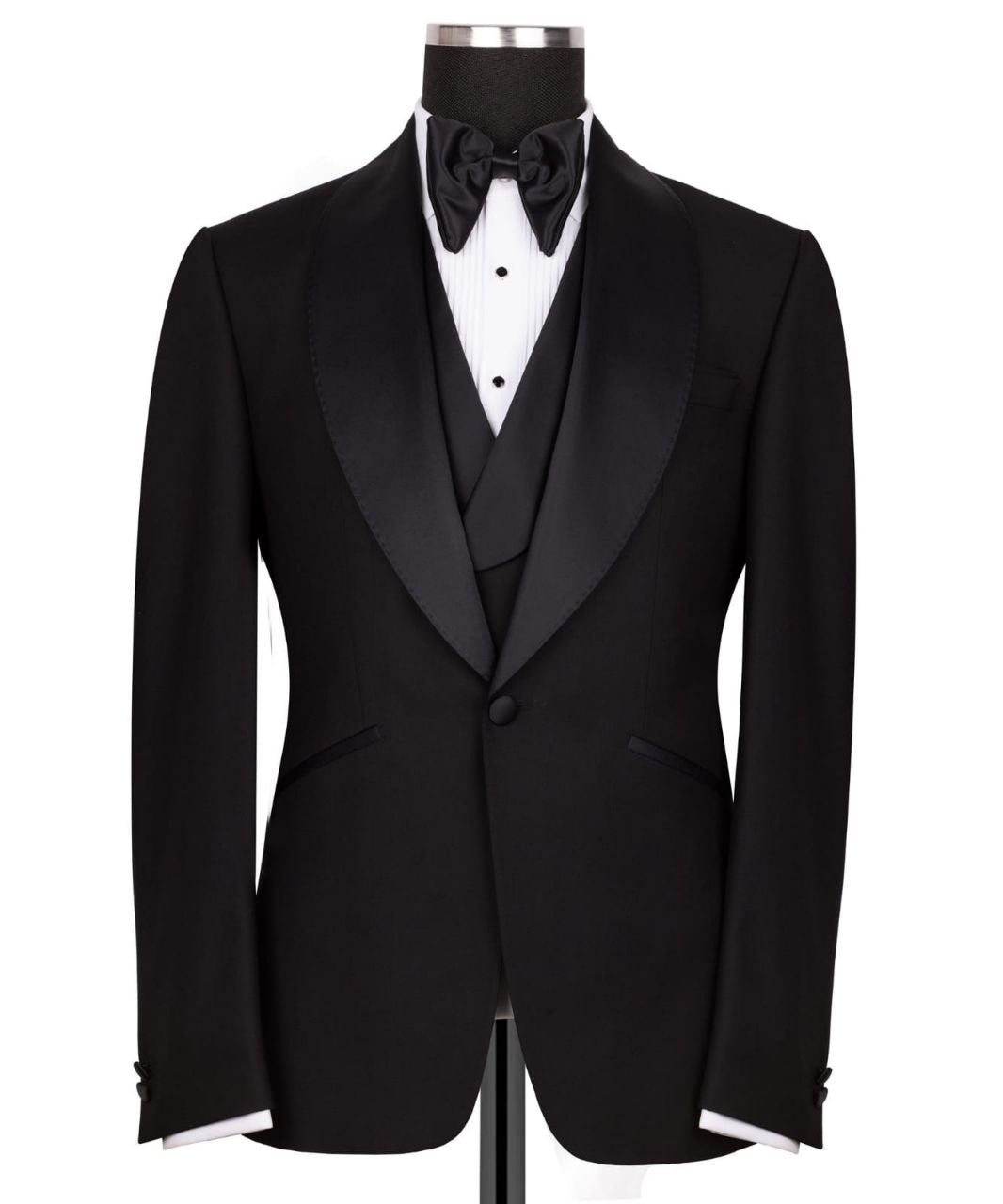 Black Shawl Lapel Black Tuxedo