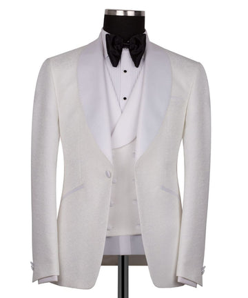 White Shawl Lapel White Tuxedo