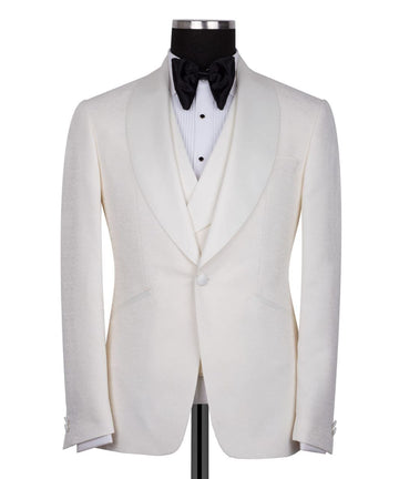 Cream Shawl Lapel Cream Tuxedo